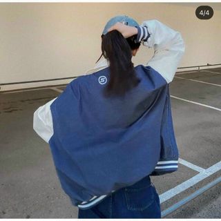 Áo khoác nhung 2 lớp kiểu bomber logo thêu symbolic