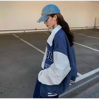 Áo khoác nhung 2 lớp kiểu bomber logo thêu symbolic