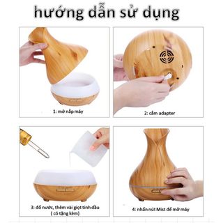 Máy xông tinh dầu tulip Rạn trứng kèm điều khiển từ xa hết nước tự ngắt