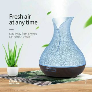 Máy xông tinh dầu tulip Rạn trứng kèm điều khiển từ xa hết nước tự ngắt