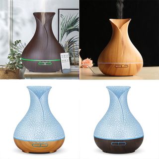 Máy xông tinh dầu tulip Rạn trứng kèm điều khiển từ xa hết nước tự ngắt