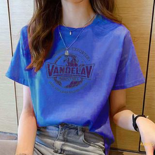 Áo thun áo phông nữ in hình logo cách điệu thun cotton freesize
