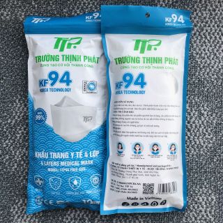 [Thùng/30 bịch] Khẩu Trang KF94 TTP (4 lớp, Bịch 10 cái)