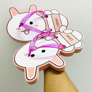 dép nữ con thỏ xinh xắn nhiều màu.dép kẹp nữ con thỏ