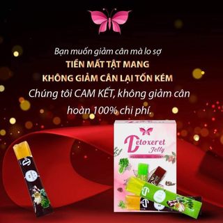 Thạch giảm cân Detoxret Jelly. Combo 2 hộp giảm 7_10kg . Hàng chính hãng có bảo hành