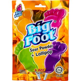 Kẹo que vị trái cây hình bàn chân Bigfoot (72g / Gói)