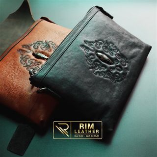 [Da bò VINTAGE] Clutch cầm tay. Lịch lãm và cá tính. giá sỉ