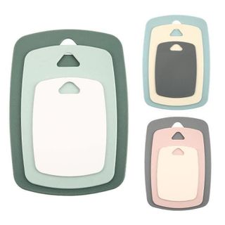 Combo thớt 3 màu, 3 kích thước khác nhau, Set 3 thớt nhựa kháng khuẩn - Hồng Kỳ