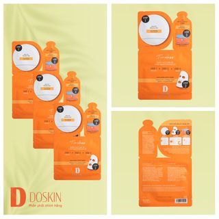 Mặt Nạ Dưỡng Da 3 Bước Doskin Q10
