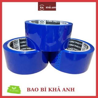 BĂNG KEO MÀU XANH DƯƠNG - BĂNG KEO SIÊU DÍNH CHẮC 5F x 6 Cuộn - Bao Bì Khả Anh giá sỉ