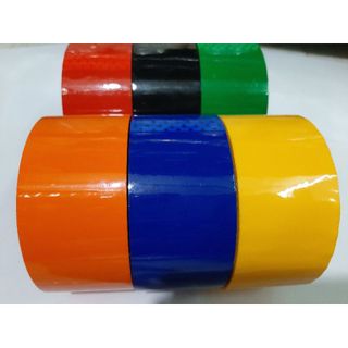 Băng keo màu ĐỎ quấn hàng đóng gói siêu xinh - Siêu dính chắc - 1 cây 6 cuộn / Bao Bì Khả Anh