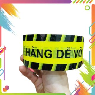 1 Cuộn Băng Keo Niêm Phong " Hàng Dễ Vỡ" Bảo vệ gói hàng - dài 66 met giá sỉ