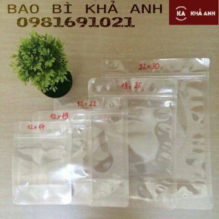Túi Zip trong 2 mặt đáy đứng- Túi Zip trong suốt bao bì túi zip Hàng Siêu Tốt ĐỦ SIZE - MH31160 - BAO BÌ KHẢ ANH