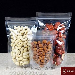 Túi Zip trong 2 mặt đáy đứng- Túi Zip trong suốt bao bì túi zip Hàng Siêu Tốt ĐỦ SIZE - MH31160 - BAO BÌ KHẢ ANH