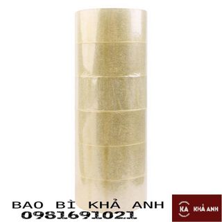 Băng keo trong, đục 100Y - siêu dính chắc ( 6 cuộn / cây )