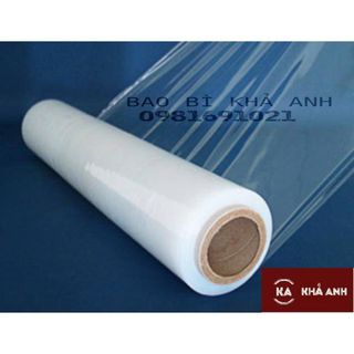 Màng quấn PE 10cm ( 1 tấc) quấn hàng bảo về hàng hóa chống bụi - nặng 500 gram