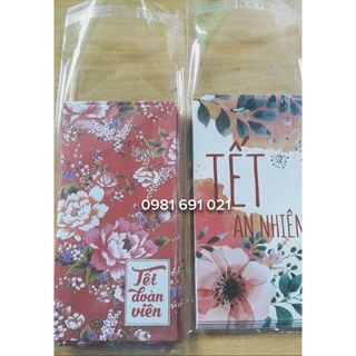 1kg Túi Kiếng Keo Đựng Bao Lì Xì Tết Tân sửu 2023 size 10x20cm - Bao Bì Khả ANh