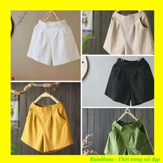 Quần Short Đũi Cạp Liền Khuy Trước Chun Sau Chào Hè