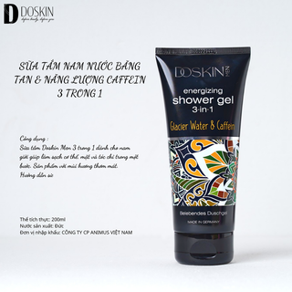 SỮA TẮM NAM - ENERGIZING SHOWER GEL 3 IN 1