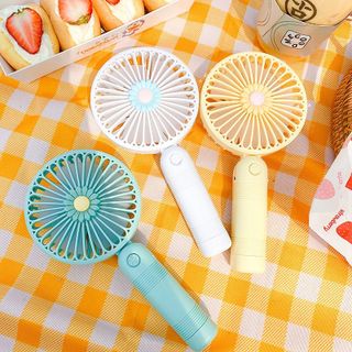 Quạt Cầm tay mini hoa cúc gấp mở tiện lợi siêu dễ thương - Sạc USB