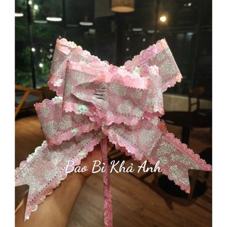 Sét 10 cái Nơ Rút bảng 5cm Trang Trí Giỏ quà Tết siêu Xinh Trang trí hộp quà tình yêu - bản rộng 4.5cm