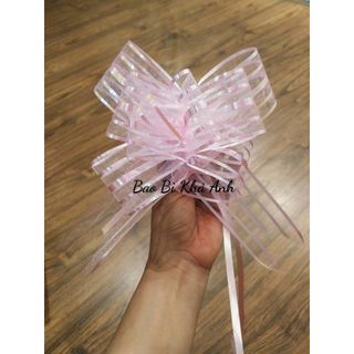 Sét 10 cái Nơ Rút bảng 5cm Trang Trí Giỏ quà Tết siêu Xinh Trang trí hộp quà tình yêu - bản rộng 4.5cm