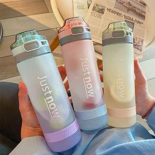 Bình Nước Nắp Bật Có Ống Hút JUST NOW 600ml, Bình Nước thể thao, tập gym giá sỉ