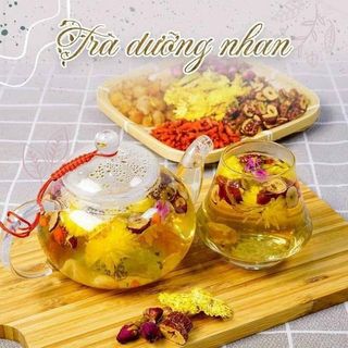 500g Trà thảo mộc dưỡng nhan Thuvato ( gồm trà sơn mật, hoa nhài, hoa cúc, hoa hồng, táo đỏ, kỷ tử)