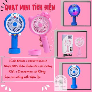 Quạt mini doremon không đèn