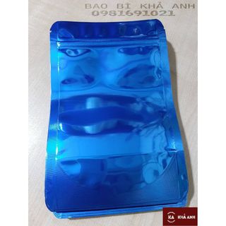 TÚI ZIP MÀU XANH DƯƠNG ĐÁY ĐỨNG Bọc thực phẩm khô