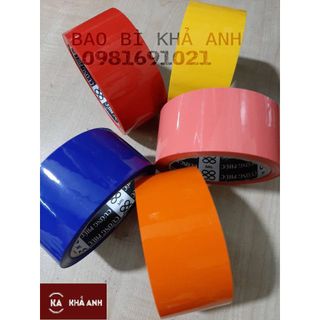 Băng Keo MÀU CAM FREESHIP Quấn hàng siêu dính chắc trang trí hàng hóa - 1 cây 6 cuộn - BAO BÌ KHẢ ANH