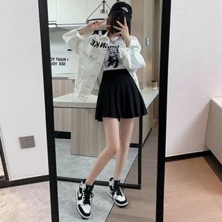 Chân váy xếp ly bản to thời thượng