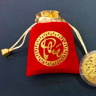 Sỉ Túi Nhung Túi Gấm đỏ chữ PHÚC giá tốt, Túi đựng Xu, Túi Đựng Đồ Phong Thủy, Túi đựng Đồ Trang Sức