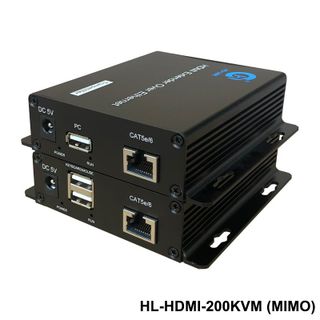 Bộ chuyển đổi hdmi sang lan 200m có USB Ho-Link HL-HDMI-200KVM giá sỉ