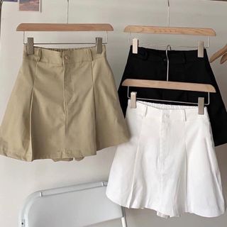 Quần short giả váy kaki cạp chun sau co dãn thoải mái