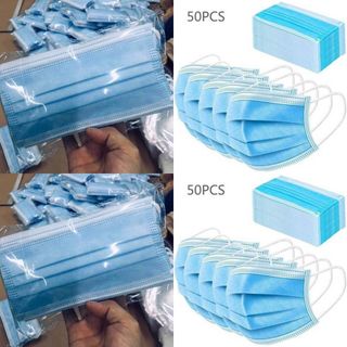 1 Hộp Khẩu Trang Y Tế Cao Cấp 4 Lớp vải 3D kháng khuẩn hộp 50 cái dành cho người lớp - Bao Bì Khả Anh