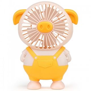 Quạt Cầm tay mini hình con lợn dễ thương - Sạc USB