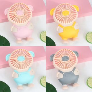 Quạt Cầm tay mini hình con lợn dễ thương - Sạc USB