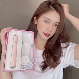 (Bản cải tiến )BRUSHIE Bàn Chải Điện x Máy Rửa Mặt bản GIỚI HẠN, phù hợp mọi loại răng, Chăm sóc nơứu, Rung sóng SONIC