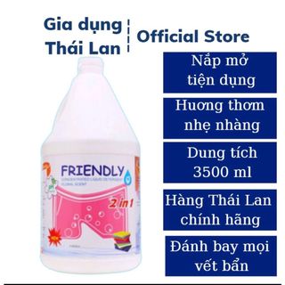 Nước Giặt Xả Friendly 2in1 Thái Lan 3500ml