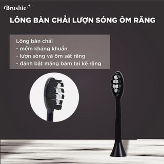 (Bản cải tiến )BRUSHIE Bàn Chải Điện x Máy Rửa Mặt bản GIỚI HẠN, phù hợp mọi loại răng, Chăm sóc nơứu, Rung sóng SONIC