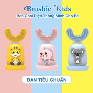 (Bản tiêu chuẩn)Bàn chải điện cao cấp BRUSHIE KIDS cho bé 2 tuổi trở lên, chăm sóc nướu, cho răng nhạy cảm giá sỉ