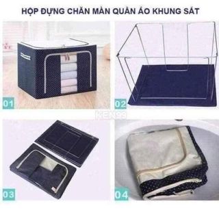 Thùng đựng chăn màn, quần áo khung sắt