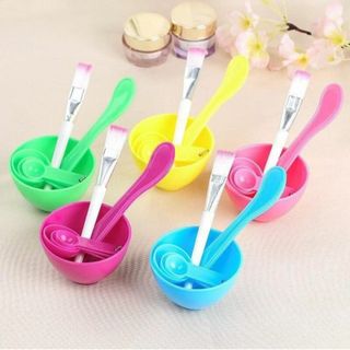 Bộ chén cọ trộn mặt nạ - bộ chén trộn mặt nạ nhiều màu