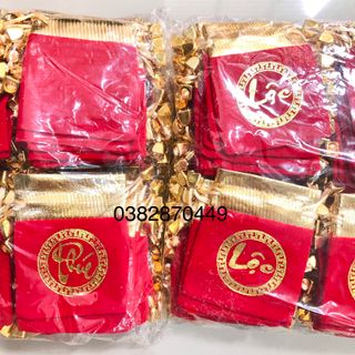 Túi Gấm Đỏ In Chữ Phúc - Lộc May Mắn 7x9cm