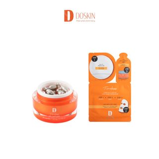 Combo Viên Nang Nâng Cơ Chống Lão Hóa Timeless Doskin + Mặt Nạ Dưỡng Da 3 Bước Doskin Q10