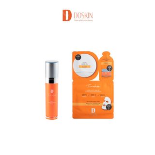 Combo Serum Doskin Q10 Phytocomplex 30ml + Mặt Nạ Dưỡng Da 3 Bước Doskin Q10