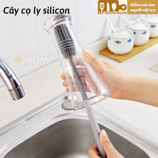 Cây cọ ly bằng silicone mềm cây rửa ly cốc có cán dài cao cấp giá sỉ