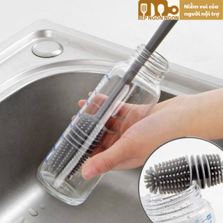 Cây cọ ly bằng silicone mềm cây rửa ly cốc có cán dài cao cấp