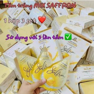 Tắm trắng Collagen X3 mix Saffron hộp 3 gói